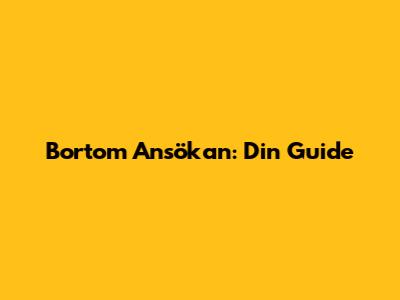Bortom Ansökan: Din Guide