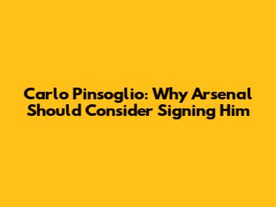 Carlo Pinsoglio: Why Arsenal Should Consider Signing Him