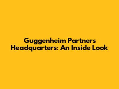 Guggenheim Partners Headquarters: An Inside Look