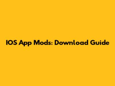 IOS App Mods: Download Guide