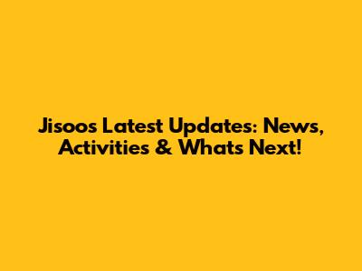 Jisoo's Latest Updates: News, Activities & What's Next!