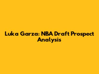 Luka Garza: NBA Draft Prospect Analysis