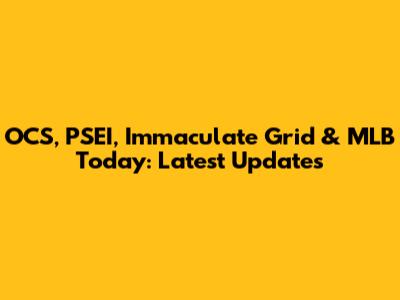 OCS, PSEI, Immaculate Grid & MLB Today: Latest Updates