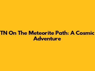TN On The Meteorite Path: A Cosmic Adventure
