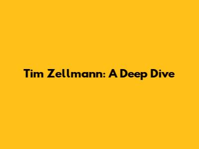 Tim Zellmann: A Deep Dive