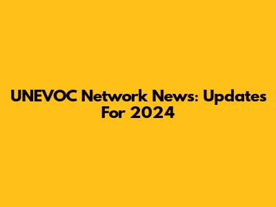 UNEVOC Network News: Updates For 2024