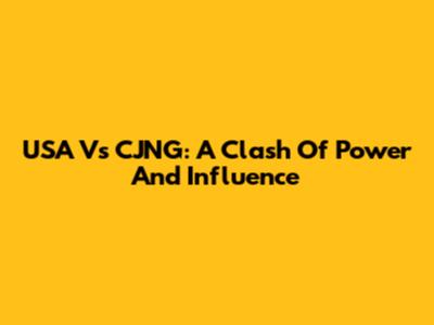 USA Vs CJNG: A Clash Of Power And Influence
