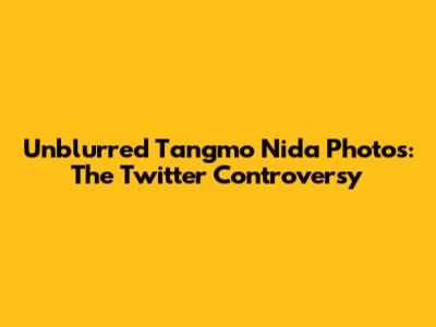 Unblurred Tangmo Nida Photos: The Twitter Controversy