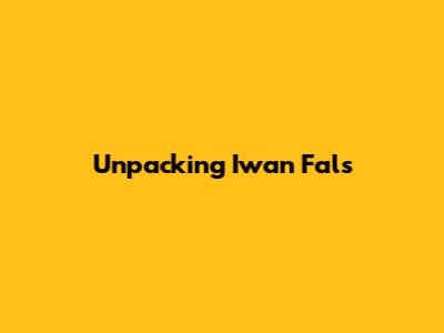 Unpacking Iwan Fals' 