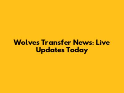 Wolves Transfer News: Live Updates Today