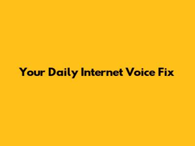 Your Daily Internet Voice Fix